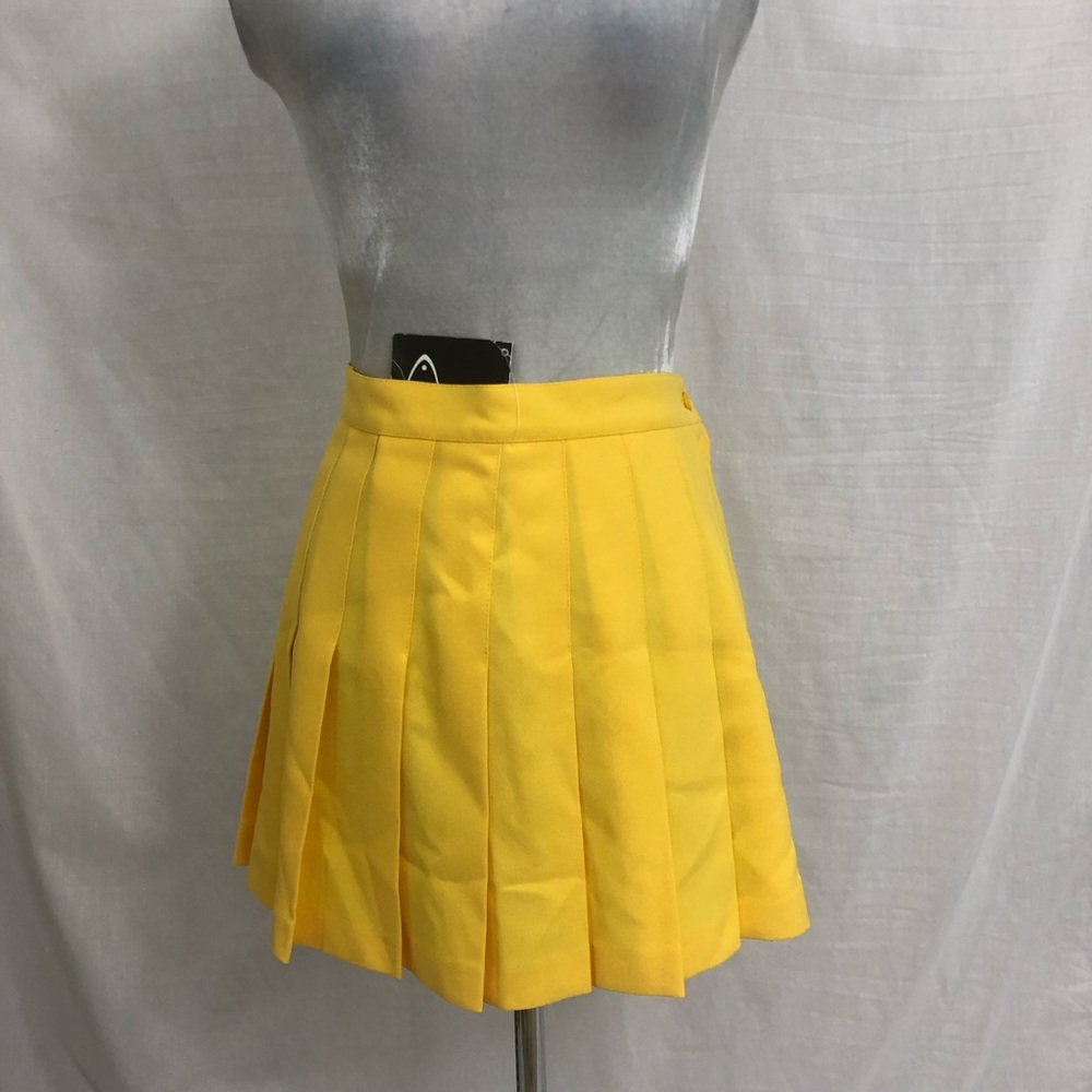 Vintage Head High Waist Pleated Tennis Skirt